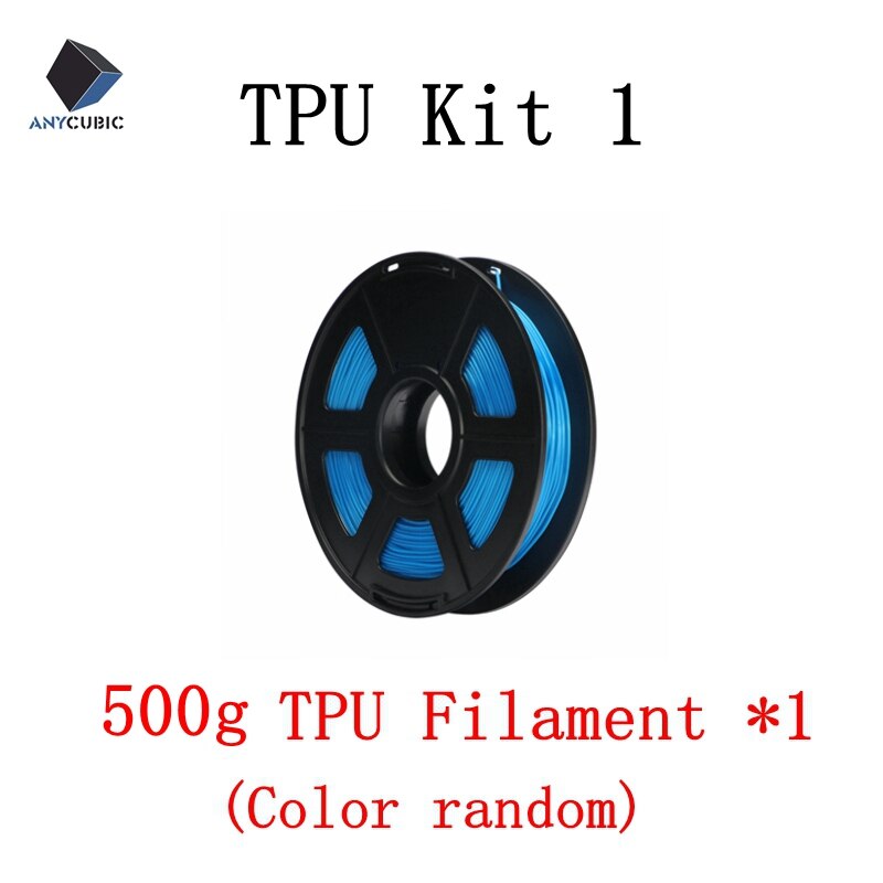 ANYCUBIC TPU Filament Kit For 3D Printer 1.75mm Flexible Color Optional 500g/Roll Rubber Consumables 3D Printer Material Kit: TPU Kit 1