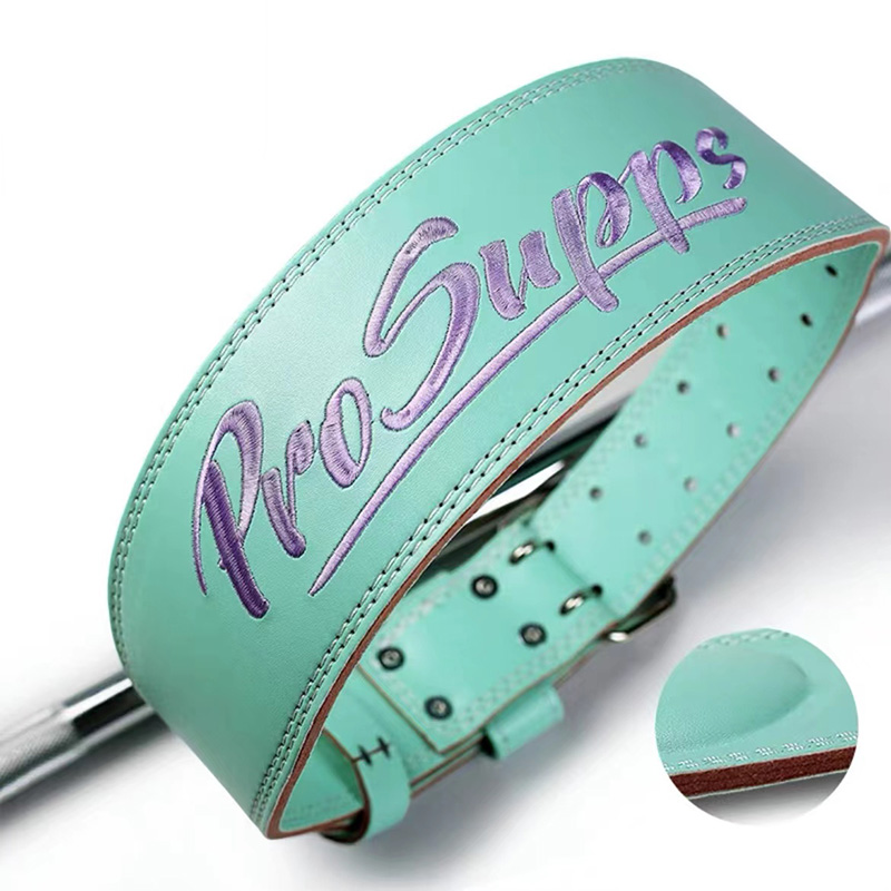 Cintura in pelle per sollevamento pesi Cintura per allenamento fitness Cintura per tutore in vita Protezione lombare tozzo Stacco bodybuilding Palestra Supporto per la schiena: L / giallo