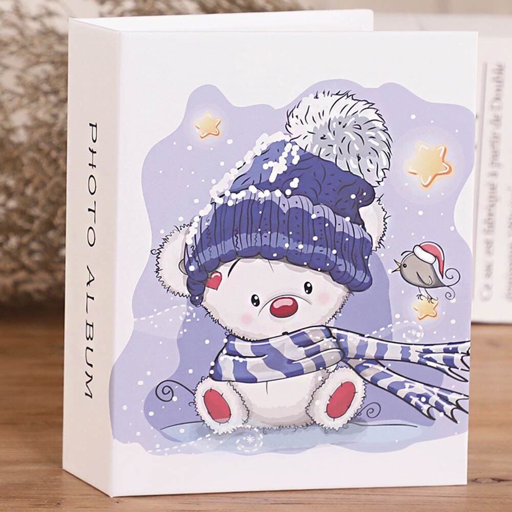 Album Photo 6 pouces, 100 poches, livre Photo interstitiel, pour enfants, famille, cadre de rangement d'images: Bear