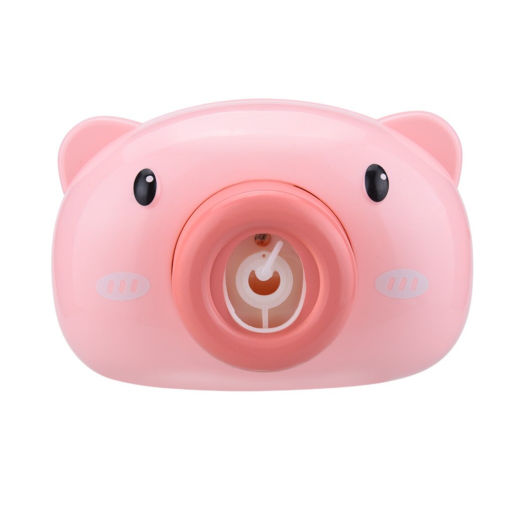 Kids Elektrische Muziek Bubble Maker Leuke Panda Grappige Led Bubble Machine Speelgoed 40 Ml Speelgoed Voor Kinderen Jongens Meisjes Kinderen # C: Roze