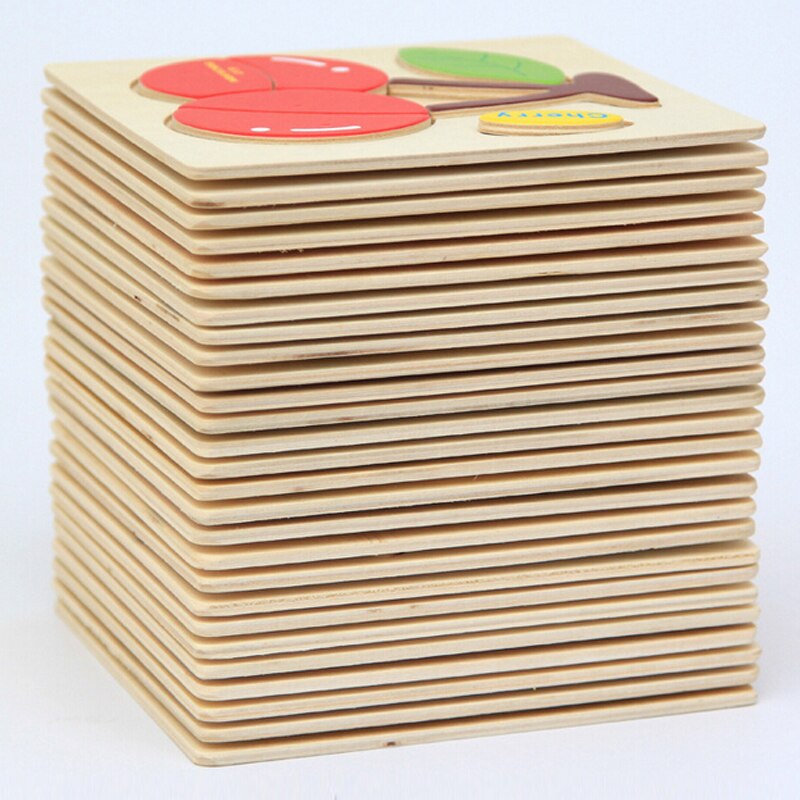 1 Pc Houten 3D Puzzel Houten Speelgoed Voor Kinderen Cartoon Dier Puzzels Intelligentie Kinderen Brain Teaser Educatief Speelgoed