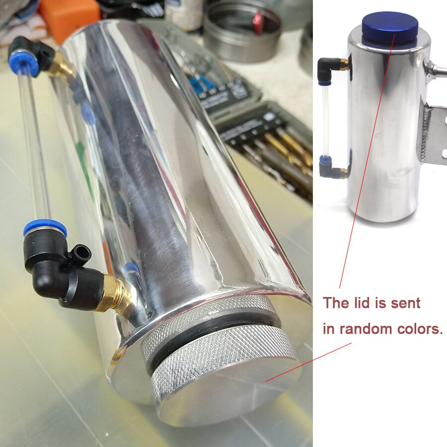 Universele Aluminium 500Ml Auto Radiator Koelwater Koeler Tank Koelvloeistof Vangen Fles Overloop Reservoir Heatsink