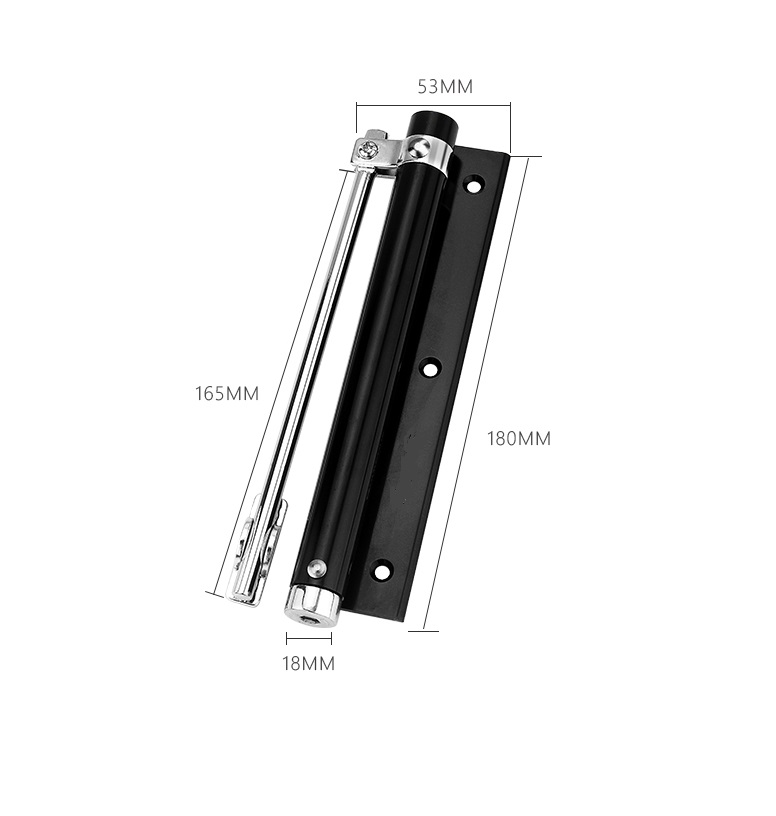Door Closer Single Spring Strength Adjustable Surface Mounted Stainless Steel Automatic Closing Fire Rated Door Hardware 30kg