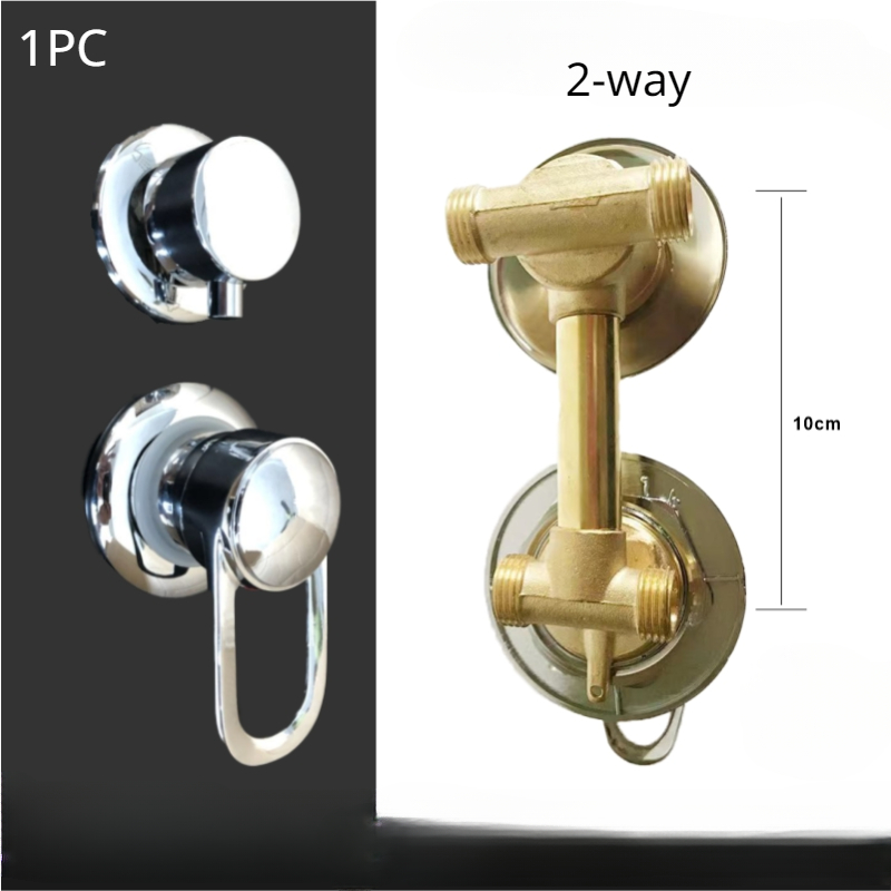 2/3/4/5 Way Shower Switch Control Shower Room Faucets Mixer Shower Cabin Accessories Valves Diverter Tap: Gold
