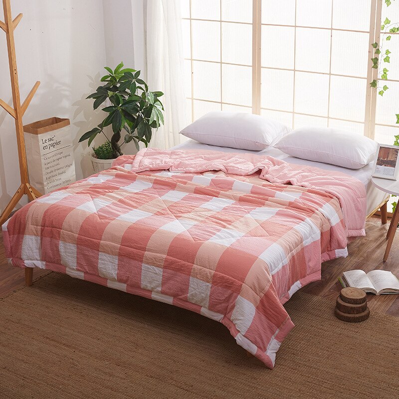 Summer Print Bed Covers & Comforters King Size Plaid Blankets for Adults Bedding Quilt Home Textile Best Selling