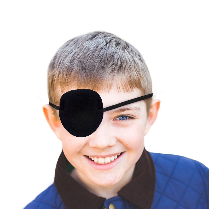 Unisex Washable Single Eye Patch Adjustable Amblyopia Eye Patches Sleep Aid Cosplay Costume Astigmatism Training Eyeshade