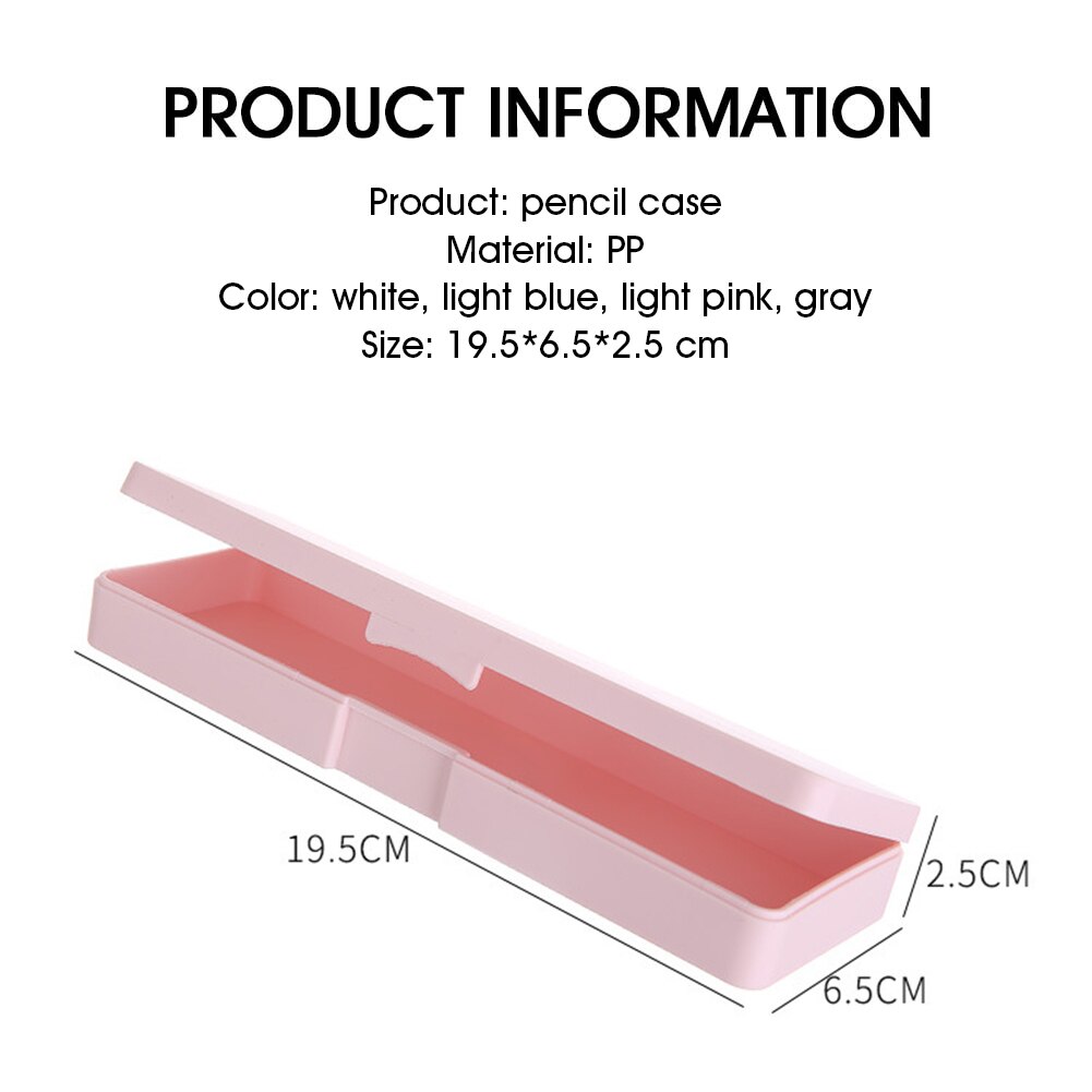 Plastic Pencils Pens Case Stationery Storage Box Organizer For School Office College Pencil Box For Students Special Offer