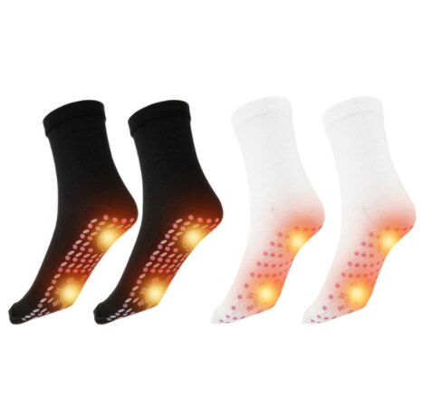 3/4/5 Pair Self-Heating Socks Winter Outdoor Warm Heat Insulated Socks Thermal Socks for Hiking Camping Fishing Cycling Skiing: 2 white 3 black