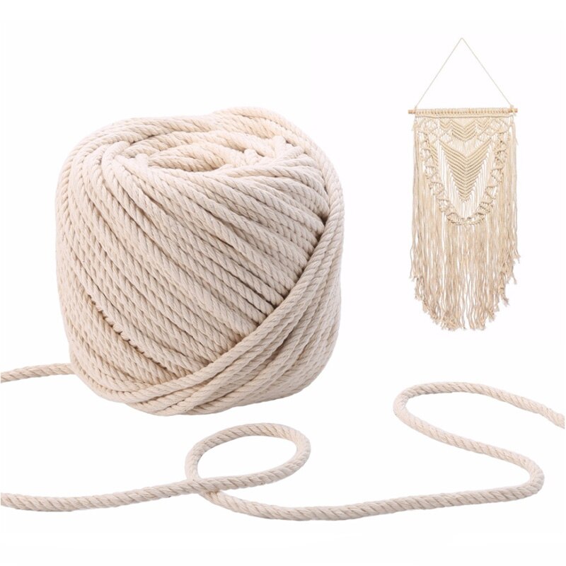 Macrame Cord Wall Hangings Cotton Rope Twine String Ribbon Crafts DIY Dream Catchers 1/2/3/4/5/6/8/10mm Handwork Home Decoration