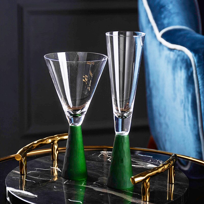 Goud Zilver Groen Wijnglas Phnom Penh Beker Champagne Cup Huishoudelijke Party Bruiloft Drinkware