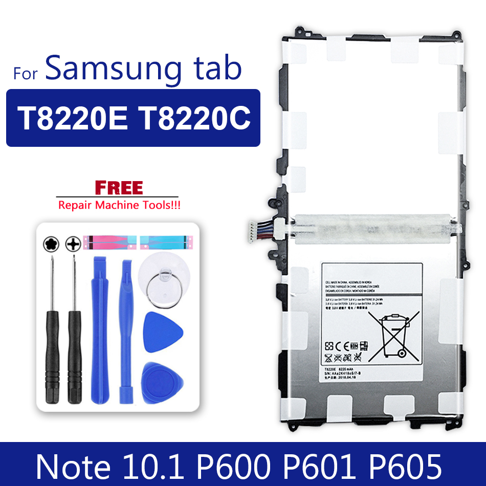 Tablet Battery For Samsung Galaxy Tab 2 3 4/Tab S S2 S3/tab A/tab E (7.0 8.0 8.4 9.6 9.7 10.1 10.5) For Pro 8.4/Note 8 10.1 12.2: Note 10.1 P600 P605