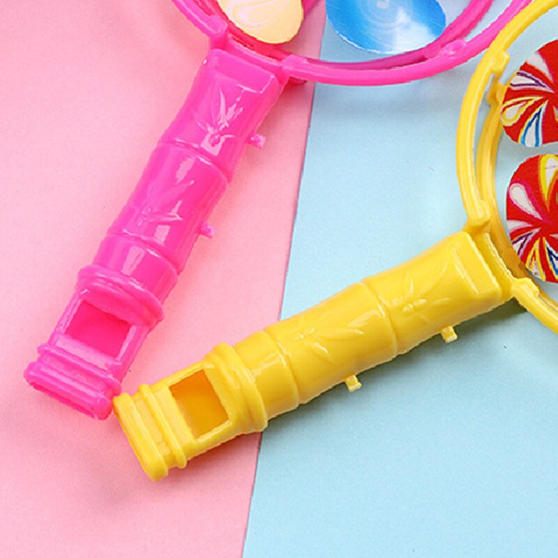 Silbato de plástico con forma de molino de viento para niños, recuerdo de de cumpleaños para niños, de boda para invitados, 5/10 Uds.