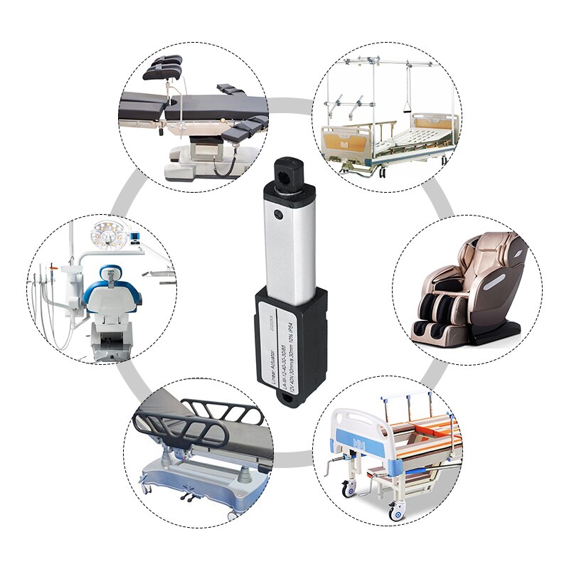 Aluminum Alloy 1500N 30mm Stroke Micro Linear Actuators Linear Actuator DC 12V Electric Mini Linear Motor 30mm/s 15mm/s 9.5mm/s