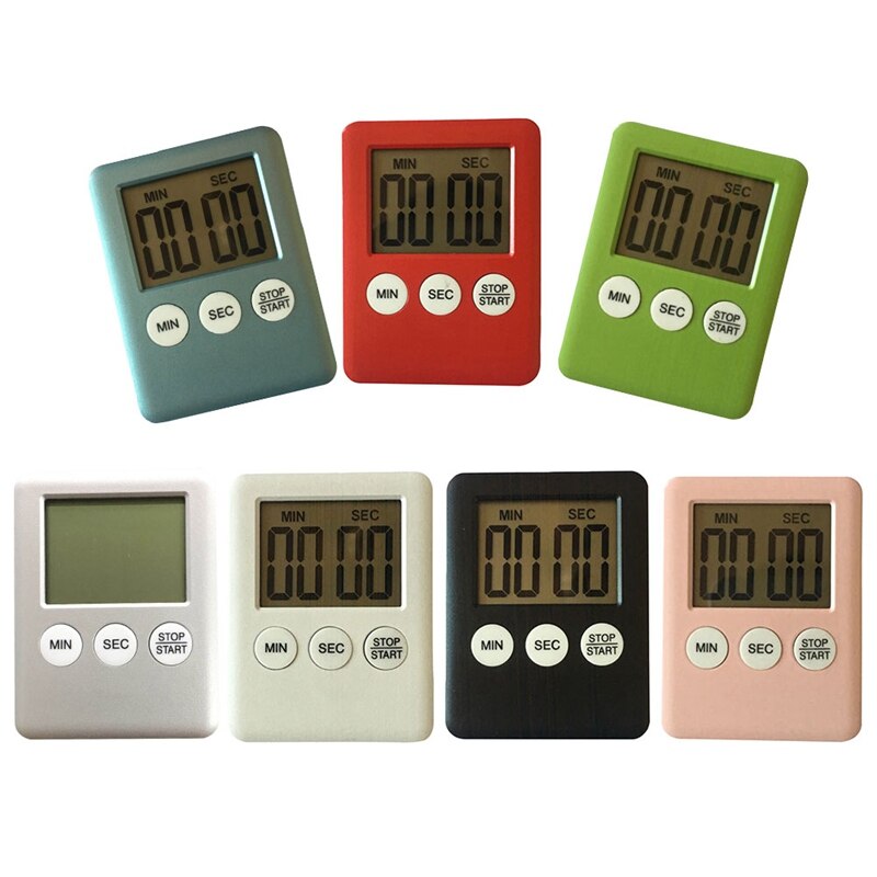 Led Digital Kitchen Electronic Timer Countdown Medication Reminder Kitchen Timer Portable Slim Countdown Timer