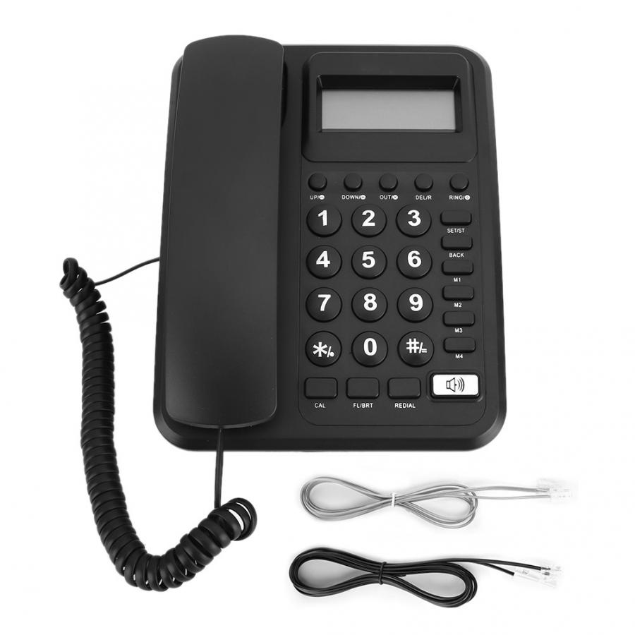 KX-T2023 Landline Phone Caller ID Display Battery Free Telephone (UK Telephone Line with Random Color): Black