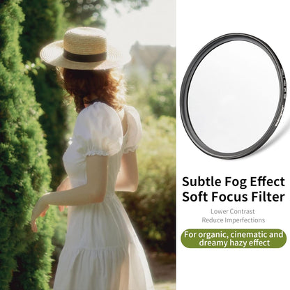 a passeggio modo pro nebbia Filtro per obiettivo fotocamera Filtro bianco con messa a fuoco morbida Diffusore di nebbia con effetto da sogno per la fotografia fotografica: Rosso / ≤49mm