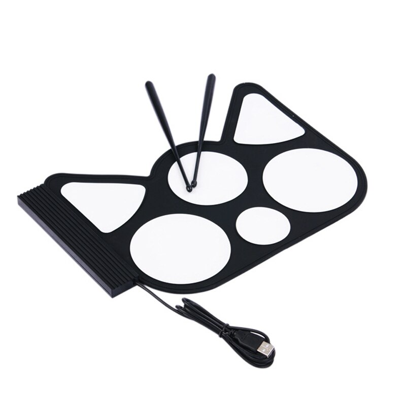 Hand roll USB Electronic Drum Beat the Soft Drum Portable Digital Electronic Roll Up Drum Set Kit GU35