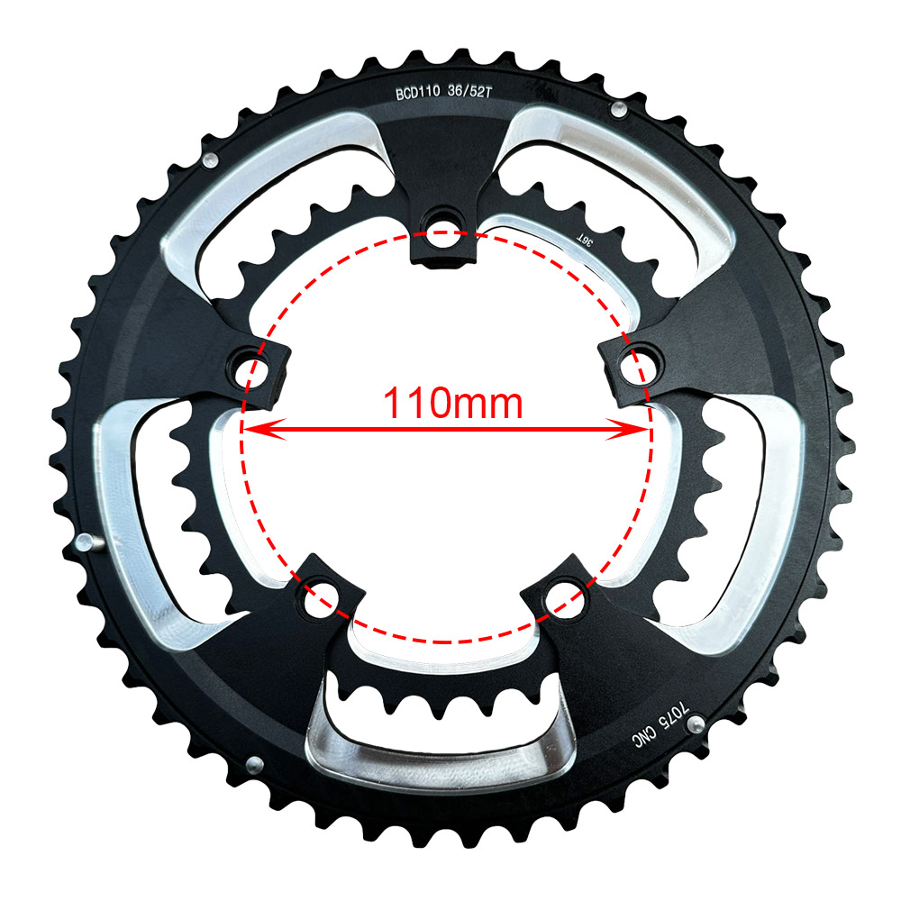 Chainring Bcd 110BCD Chainring 36T 52T 11 Speed Road Bike Chainw... – Grandado