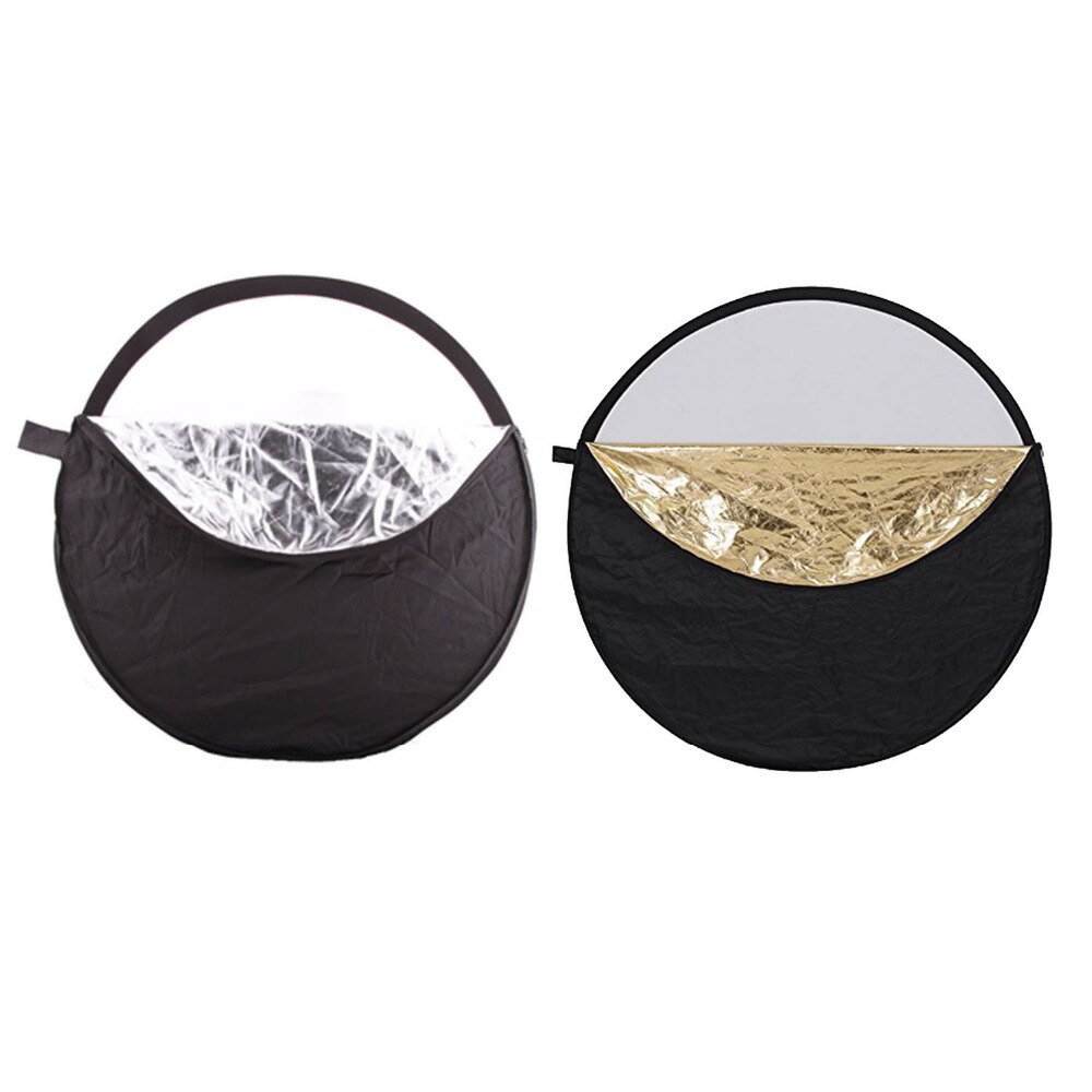 Gosear-Reflector de fotografía redondo, luz plegable portátil de 60cm para estudio, disco de foto múltiple, accesorios de equipo de cámara