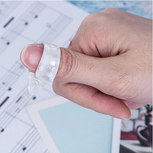 Cunas para dedos de guitarra acústica eléctrica, púas, ukelele, anillo para pulgar, índice, prevención del dolor, cuna para dedo