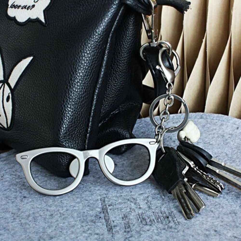 Apribottiglie a forma di occhiali portatili portachiavi ornamenti birra anello sbarra capriccioso