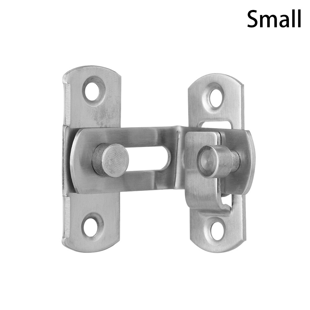 90 Degree Hasp Latches Stainless Steel Sliding Door Chain Locks Security Tools Hardware For Window Cabinet Hotel Home Hardware: small