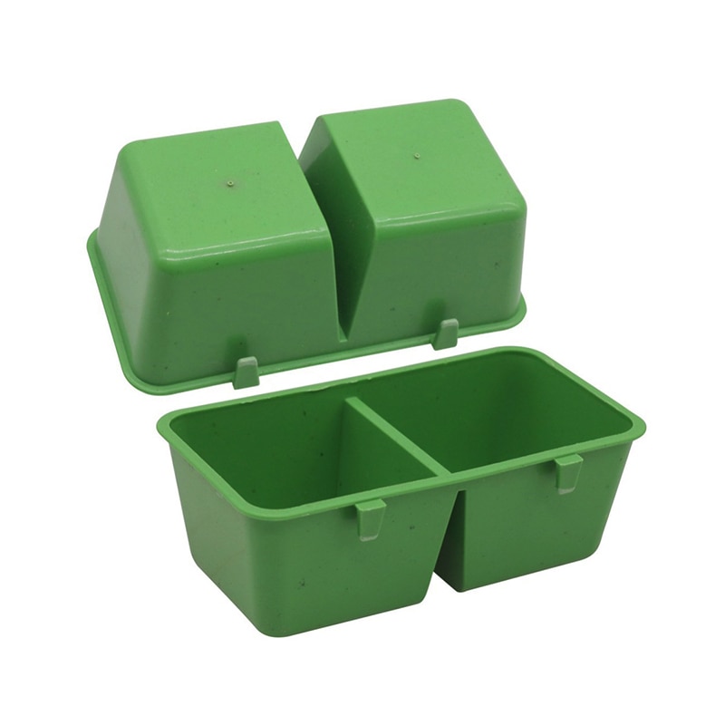 50 stk grønn fugletrau papegøye due trost mops mysteriefugl med to mattrau lengde 9.8cm høyde 3.5cm bredde 5.5cm