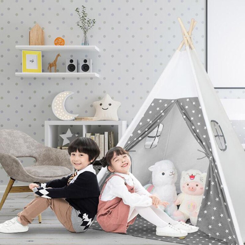 Kinder Tipi Zelt Für Kinder Spielen Haus Indoor Outdoor Tipi Infantil Spielen Spielzeug Zelt 1,8 m Wigwam Für Kinder