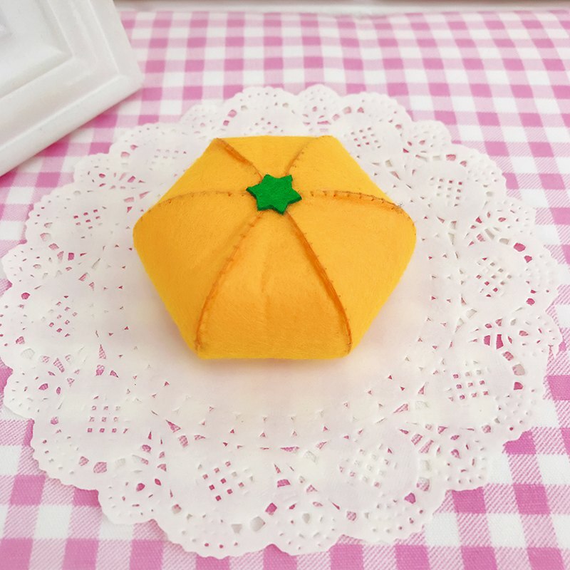 Bricolage couture feutre Fruits à la main tissu pomme/fraise/Kiwi/citron/raisin/pêche/pastèque Fruits jouets feutre bricolage paquet: oranges