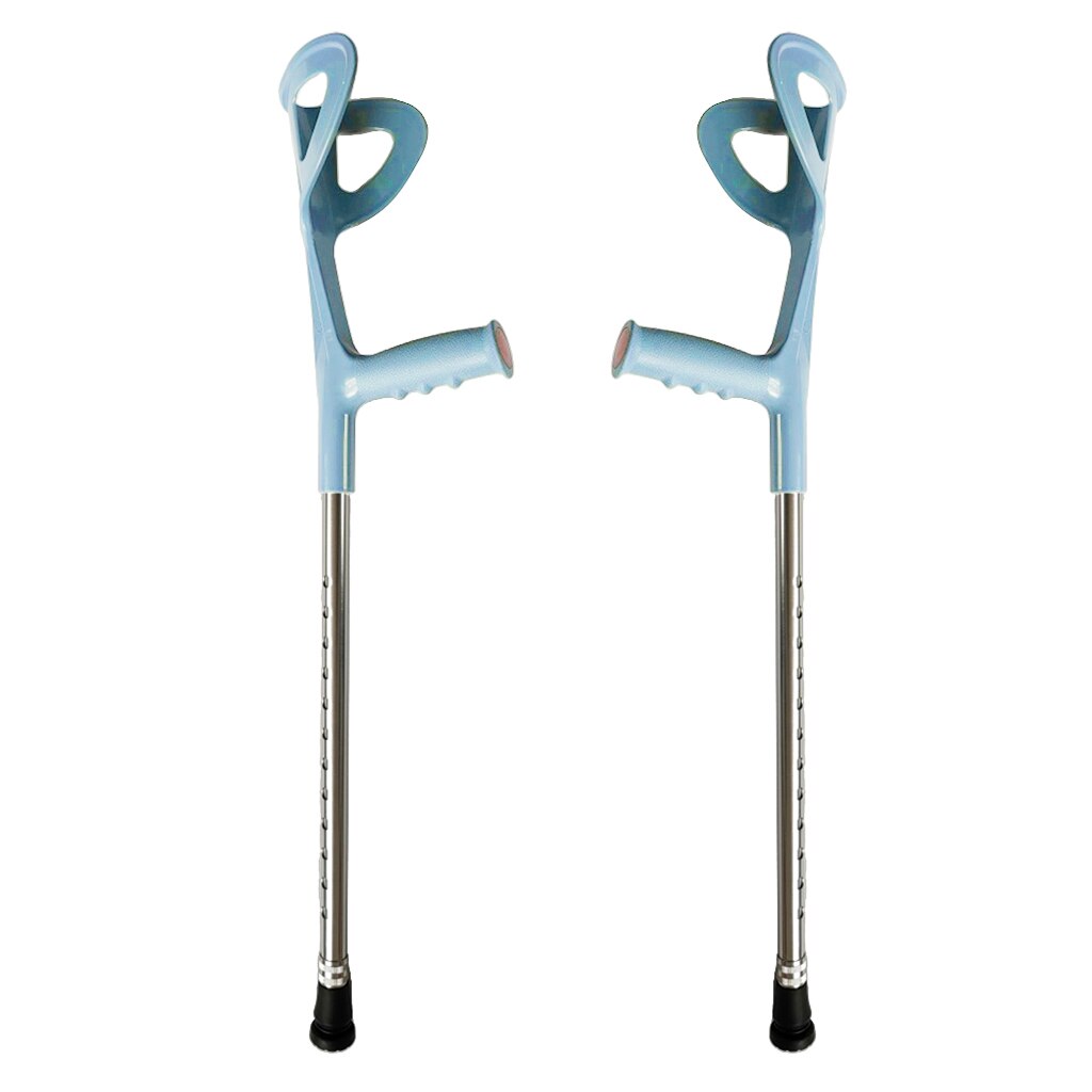 Muleta ajustable para antebrazo, codo, axilas, bastones para caminar, soporte para piernas con agarre cómodo después de una herida o cirugía, ancianos, 2 uds.
