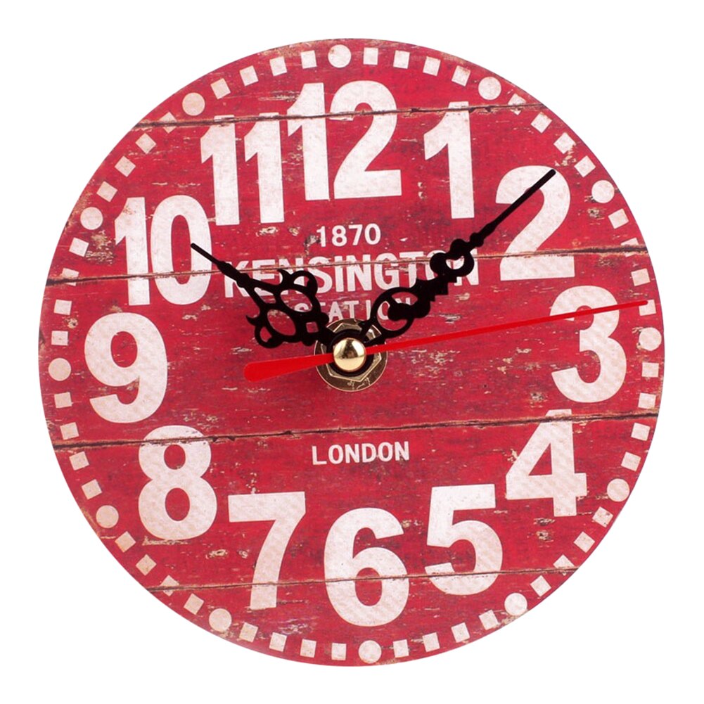 1pc årgang treveggklokke stor shabby elegant rustikk kjøkken hjem antikk stil: 5a