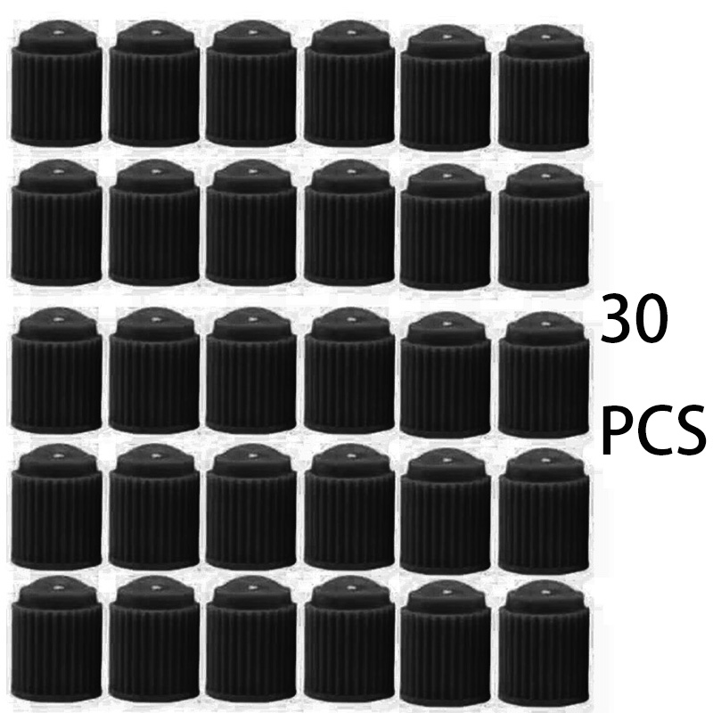 30 pièces valves de pneu ABS plastique Automobile vélo bouchon de Valve de pneu bouchon anti-poussière roue pneu Valve tige bouchons couvre Valve anti-poussière pour voiture: MULTI