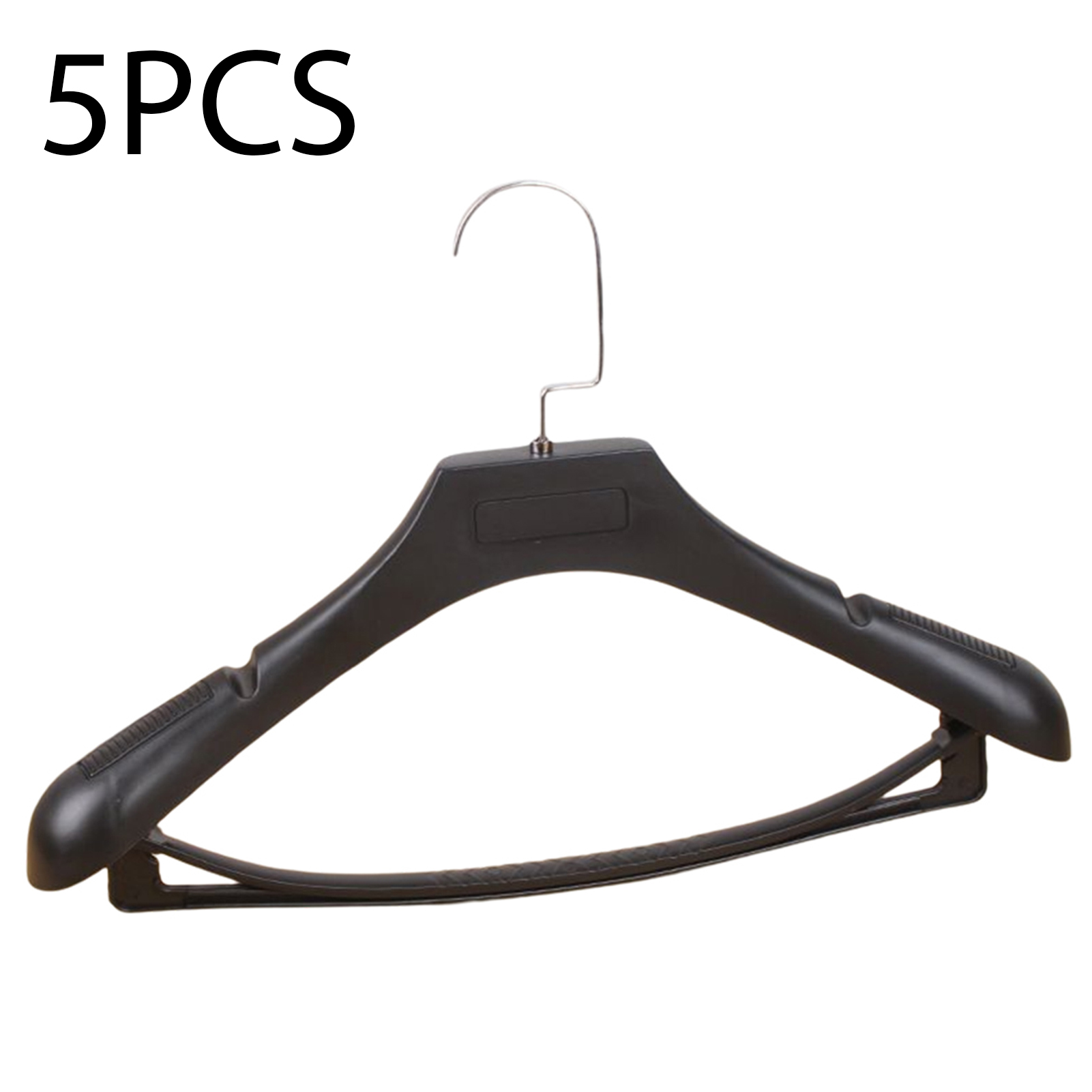 5pcs Wide Shoulder Plastic Clothing Hanger Suit Clothes Hanger Seamless Coat Drying Racks Wardrobe Room Storage Organizer: MULTI