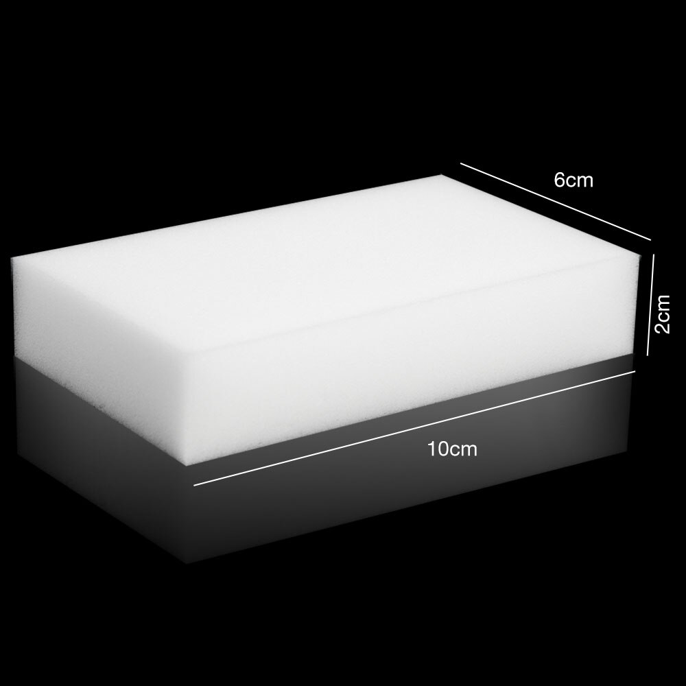 100 stk/mye melamin svamp magisk svamp viskelær oppvaskmiddel til kjøkken kontor dårlig rengjøringe 10 x 6 x 2cm