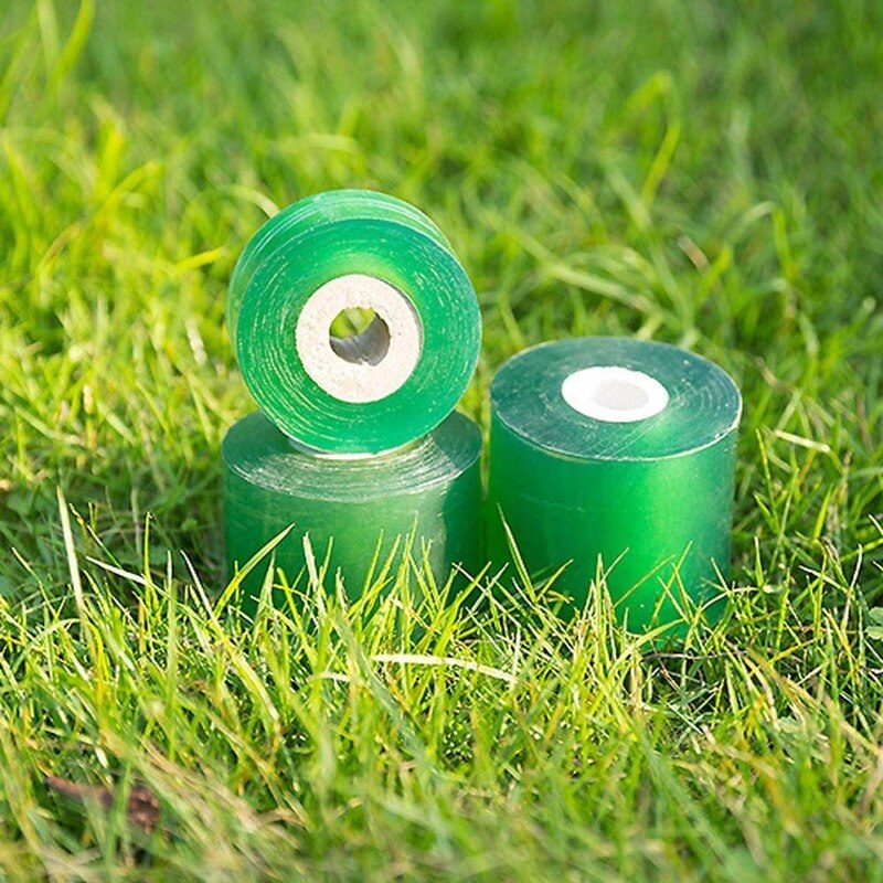 Cinta de injerto autoadhesiva estirable película para injertos herramienta especial de injerto de árboles frutales cinta de unión de jardín 3CMX100M 2 uds