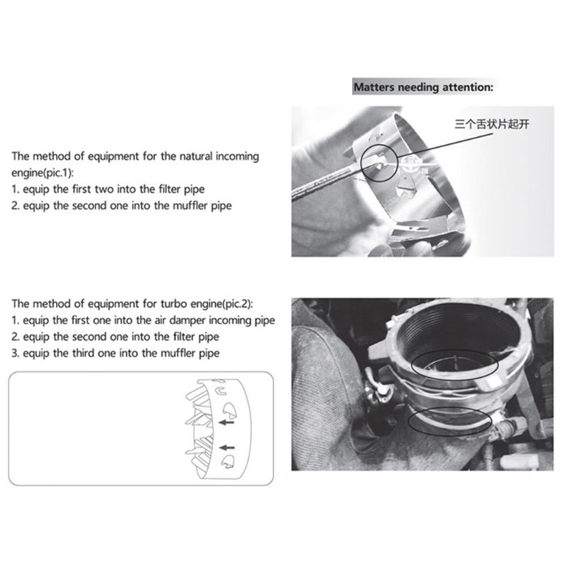 Automobile Solid State Turbocharger Car Supercharger Turbofan Gas Saver Increase Air-fuel Ratio Reduce Emission Fuel Economizer