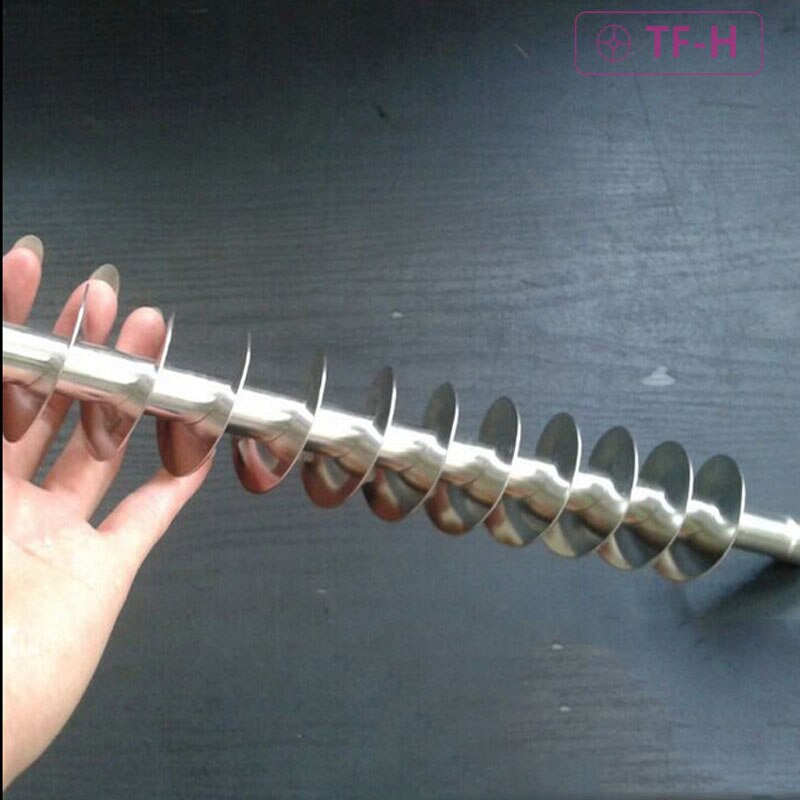 1pcs PP Auger/ Stainless steel Auger For 80cm Five Tiers Commercial Chocolate Fountain Ant-8086 Ant-8060 General Plastic Screw: Stainless steel
