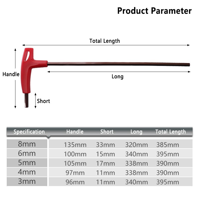 3/4/5/6/8mm Flat Head Hex Key Allen Wrench Hand Tool Universal T-Handle Hex Key Wrench Quick Snap Adapter FlatEnd Wrench Spanner