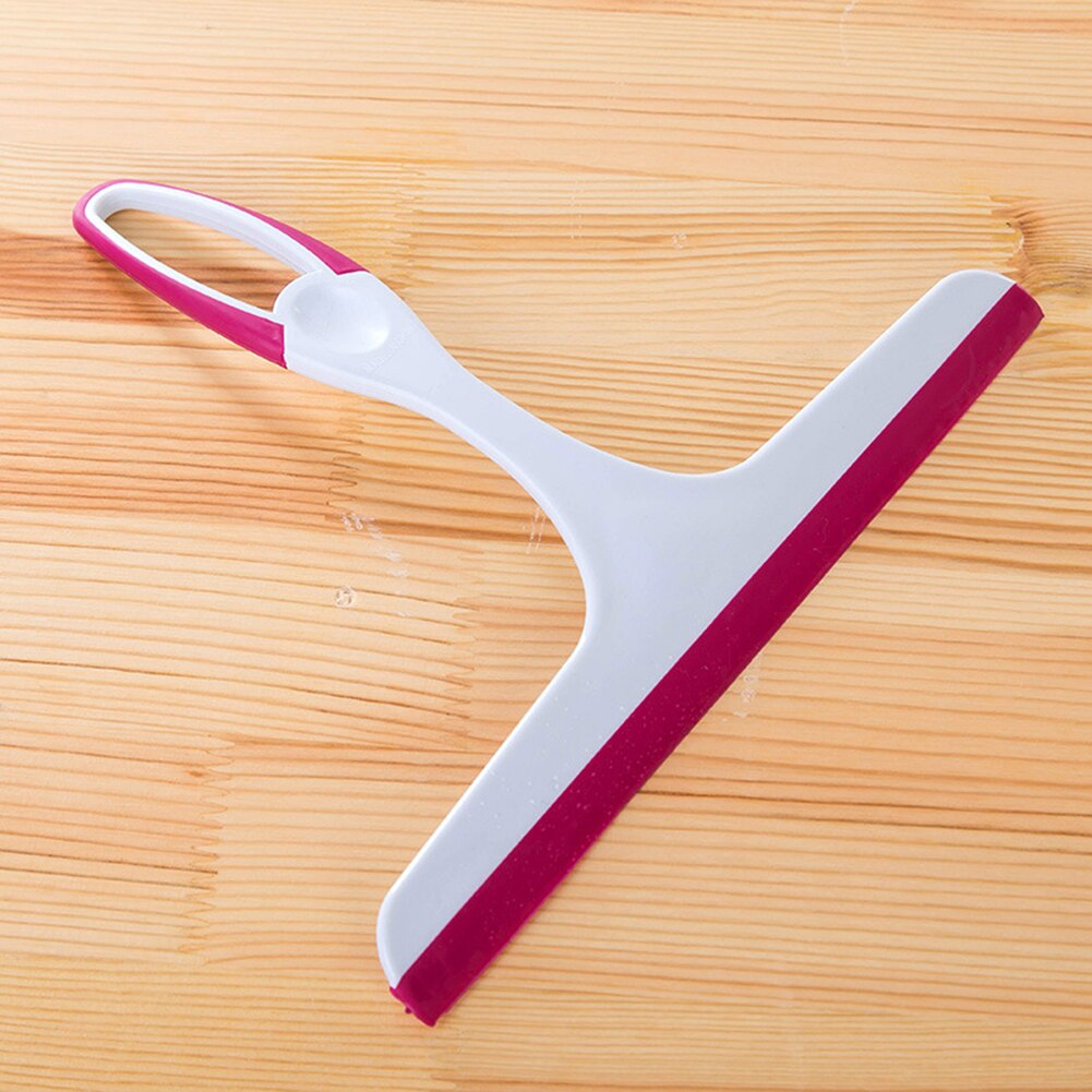 Wiper Scraper Shower Squeegee Silicone Cleaner For Bathroom Kitchen Car Glass Blade Tools Window Glass Wiper Scraper: Gold