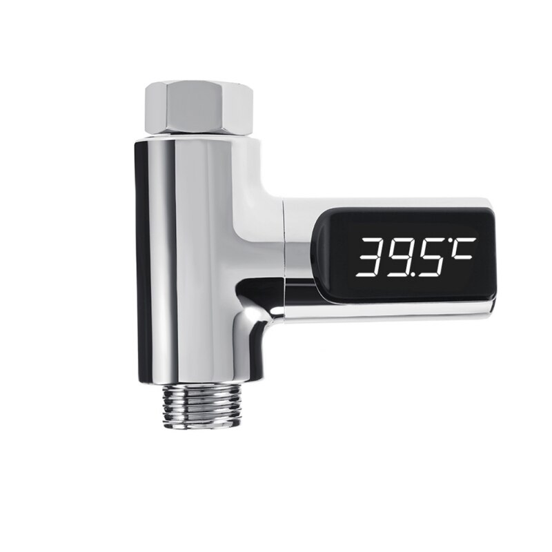 LED Display Water Shower Thermometer Self-Generating Electricity Water Temperature Monitor Energy Smart Meter For Kichen