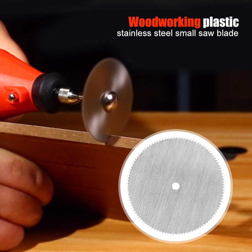 10pcs Stainless Steel Saw Blades Circular Plastic Wood Thin Acrylic Cutting Disc Woodworking Power Tool Accessories
