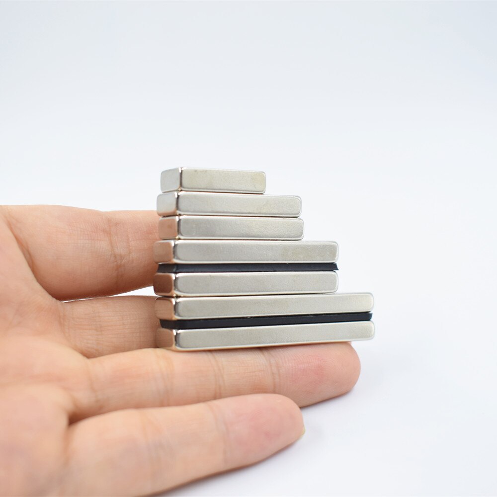 2 stk neodym magnet dobbelt hul sjælden jord lille stærk sort rektangel permanent køleskab ndfeb nikkel magnetisk