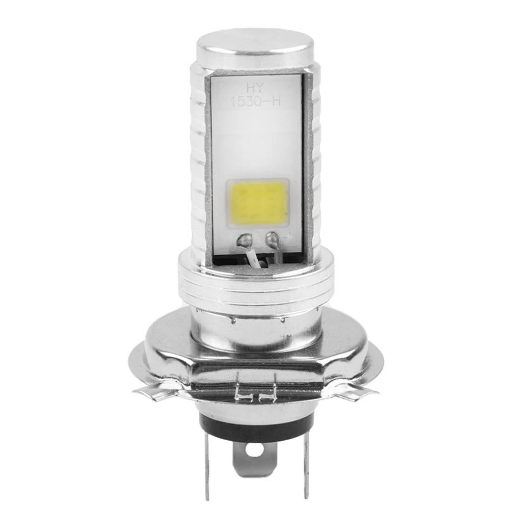 Ampoules Led pour phares H4 H6 COB, 6500k, pour moto, Scooter, véhicule électrique, lumières DRL, lumière de sécurité pour conduite nocturne, 12V-80V, 1 pièce: Lavande