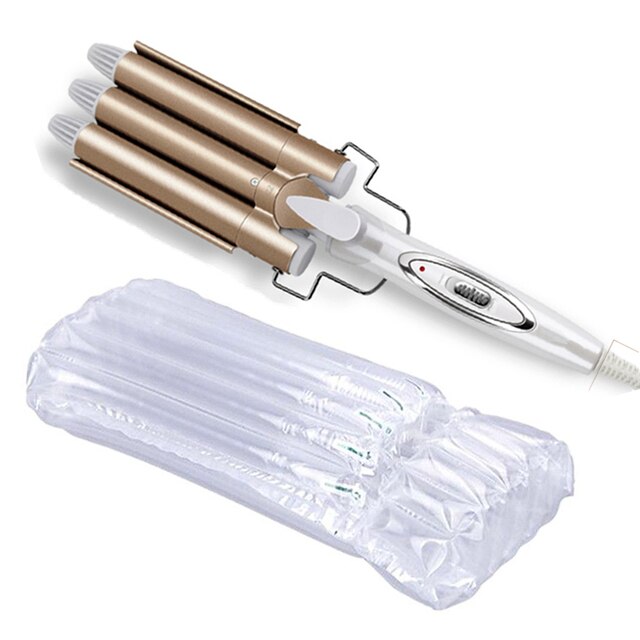 Hair Curler 3 Vaten Krultang Professionele Haar Krultang Roller Wave Wand Keramische Triple Barrel Krullend Hair Styling Gereedschap: Without box / VS