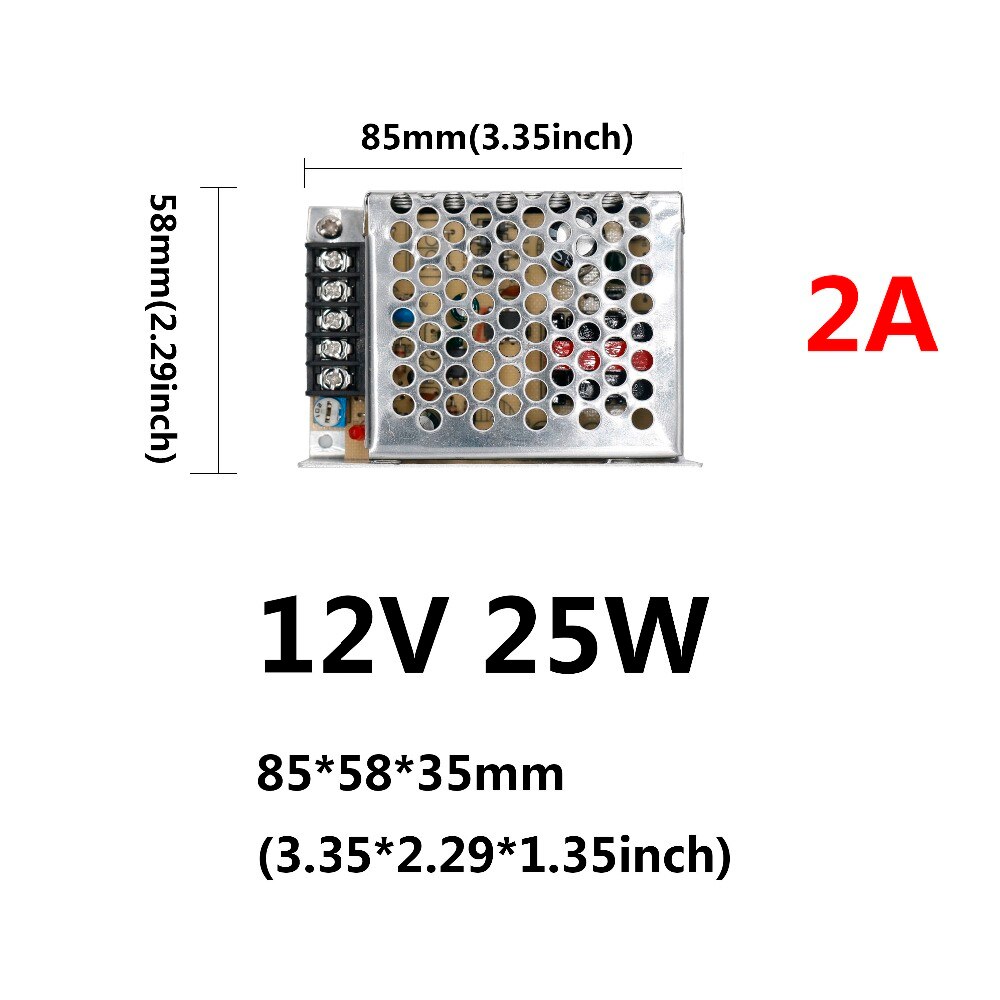 Led driver 220v to 12v 12w/15w/24w/25w/36w/60w/80w/100w/120w til led strømforsyning spænding kontrol lys transformere