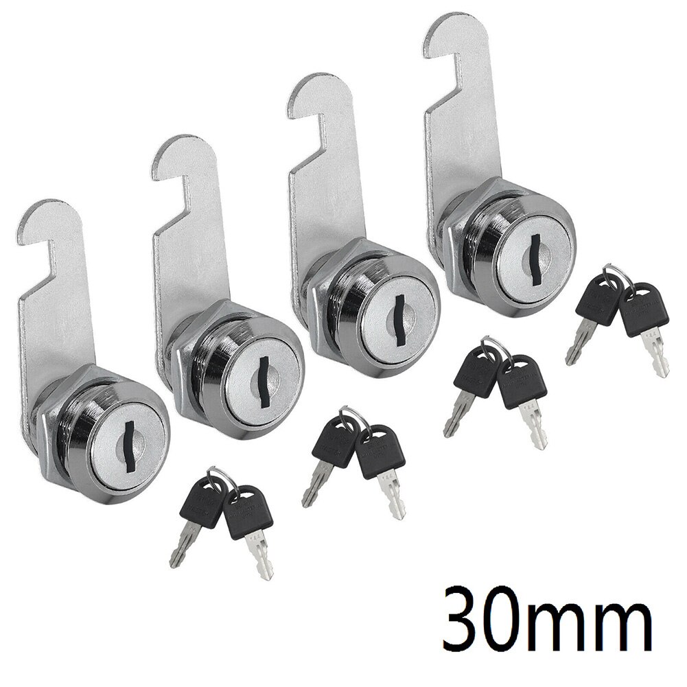 4pcs Lock Cam Lock Cupboard Door Lock For Cabinet Home Keyed Lock Locker
