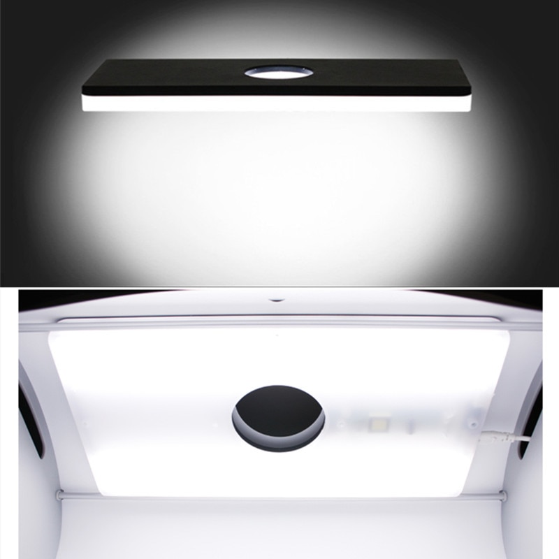 Sanoto softbox led lampe lyskasse 5500k mini bærbar fotostudio fotografering til model  k40 k50 k60