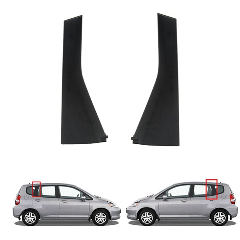 Car Rear Window C Pillar Decorative Cover for Honda FIT JAZZ GD1 GD3 2003-2008 Door Outer Pillar Garnish Trim Panel