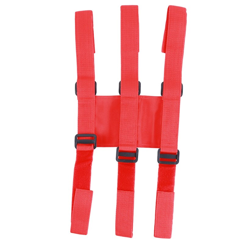 Car Trunk store content bag Rapid Fire extinguisher Holder Safety Strap Kit Fire Extinguisher Car Magic Tapes: red