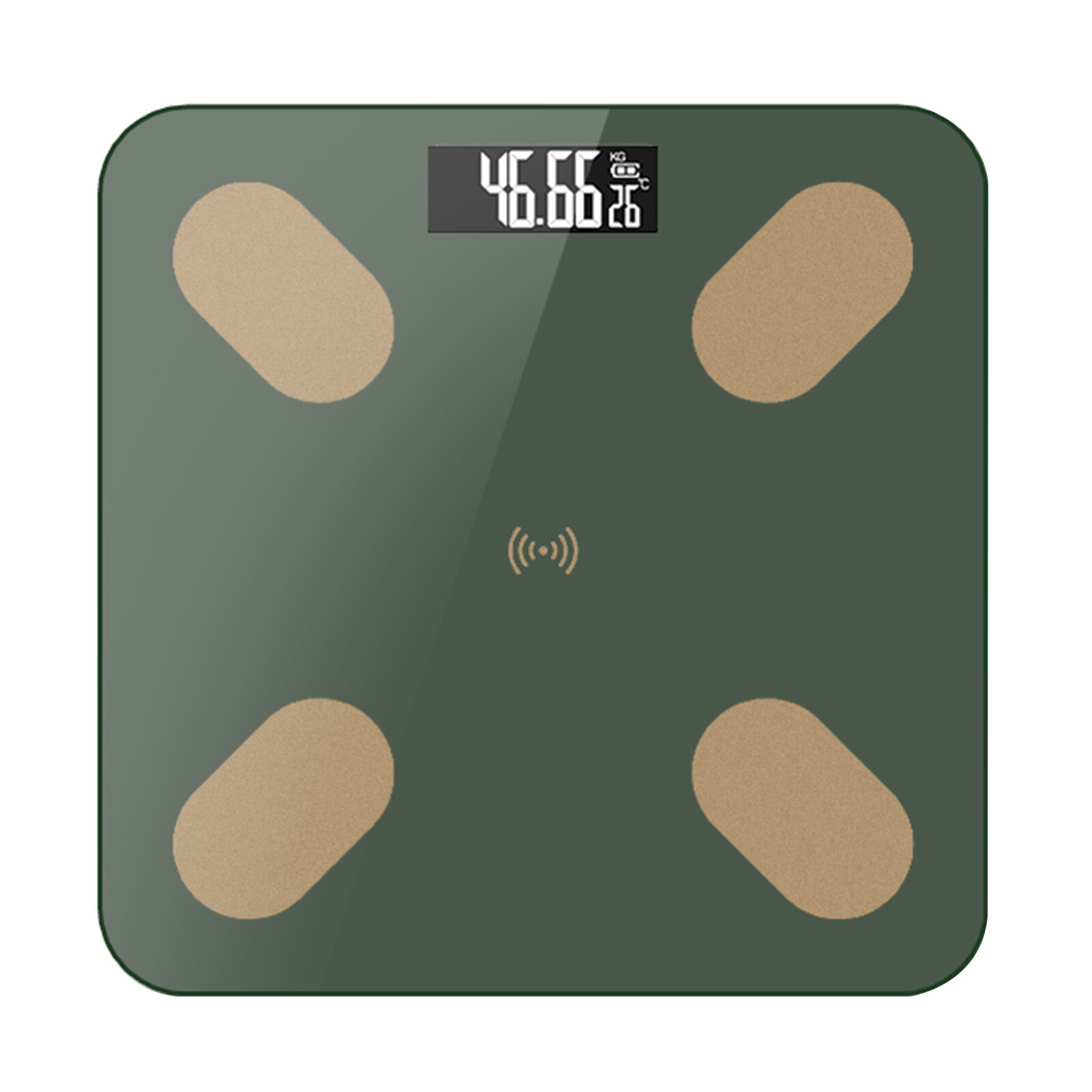 Bluetooth Body Fat Scale BMI Scale Smart Electronic ​Scales LED Digital Bathroom Weight Scale Balance Body Composition Analyzer: Green